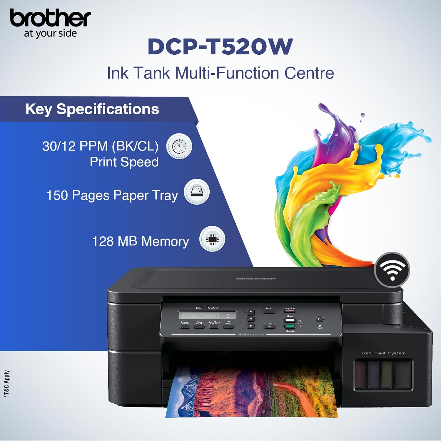 BROTHER DCP T520W A4 Color - Image 5