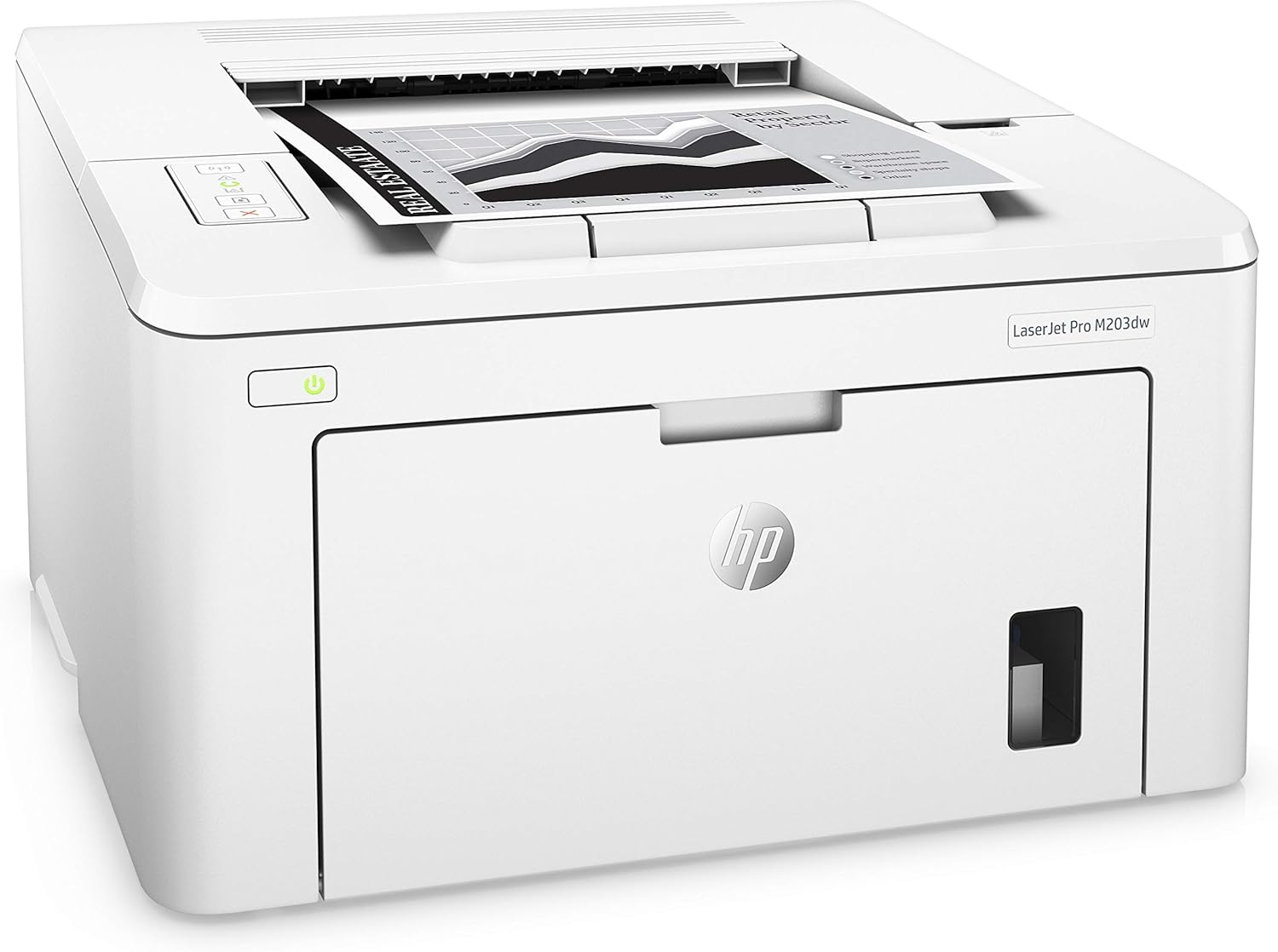 HP LaserJet Pro M203dw Printer White Multi Black 1x1 Laser